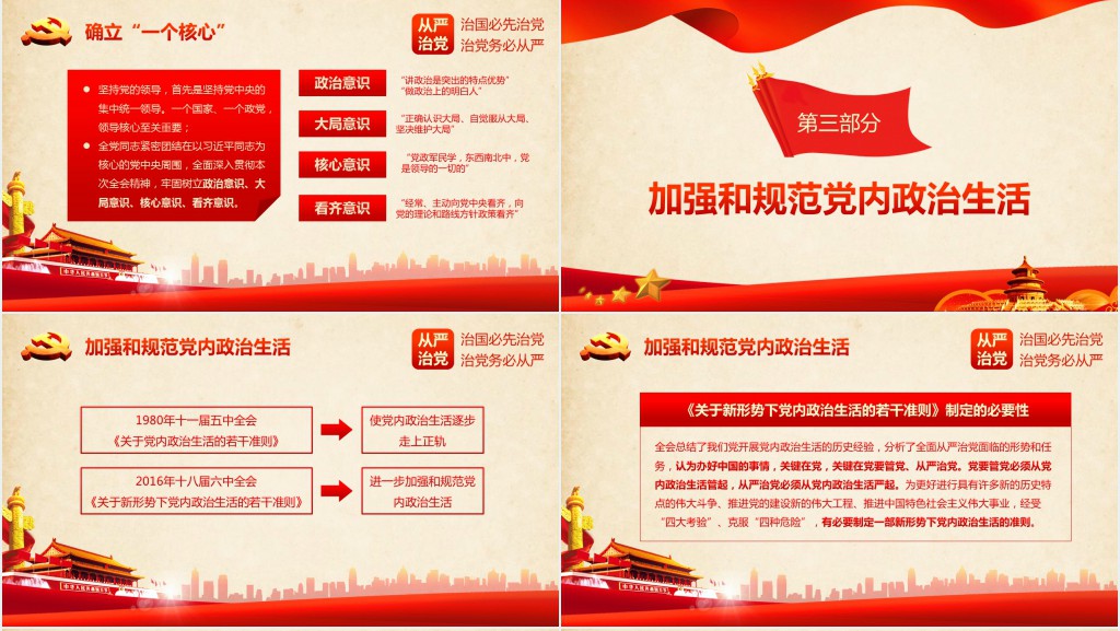 会议精神学习解读PPT模板 会议精神学习解读PPT模板