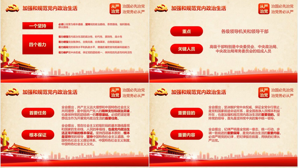 会议精神学习解读PPT模板 会议精神学习解读PPT模板