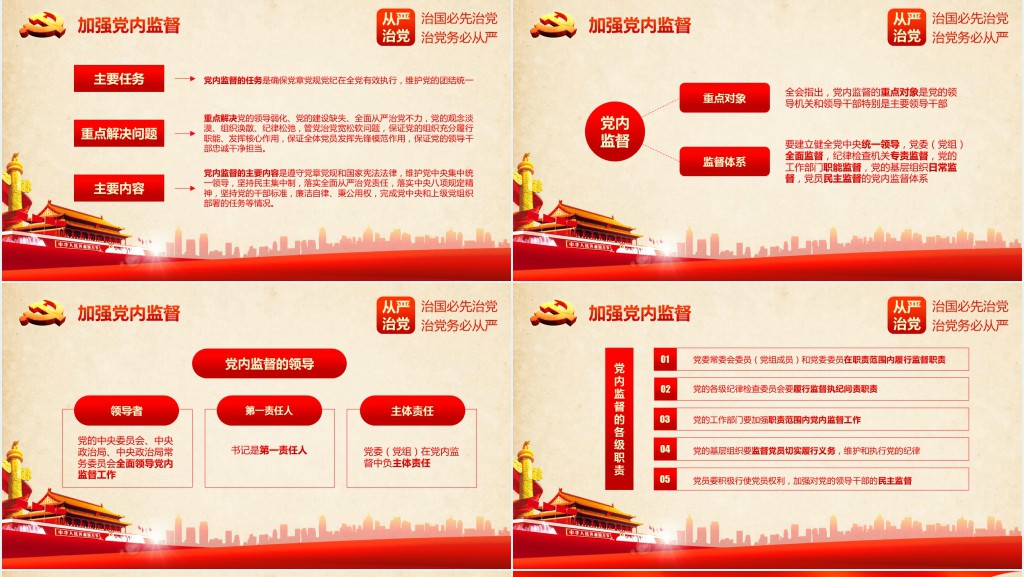 会议精神学习解读PPT模板 会议精神学习解读PPT模板