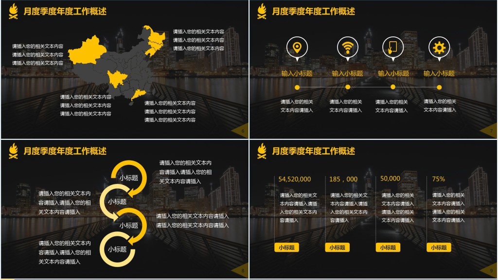 海外贸易专员季度工作总结PPT模板 海外贸易专员季度工作总结PPT模板