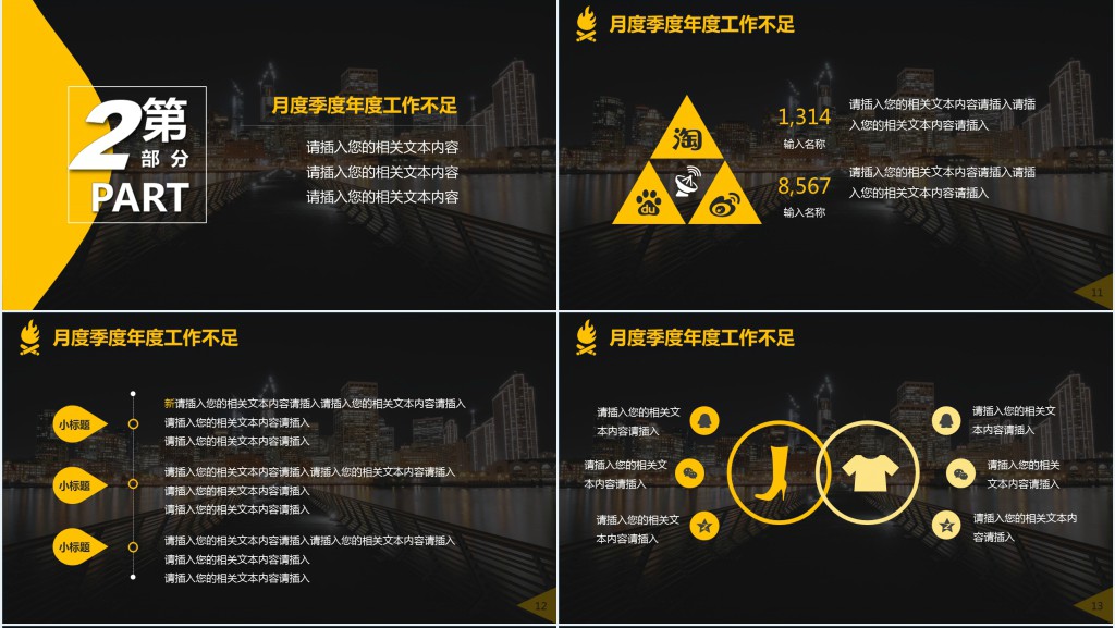 海外贸易专员季度工作总结PPT模板 海外贸易专员季度工作总结PPT模板