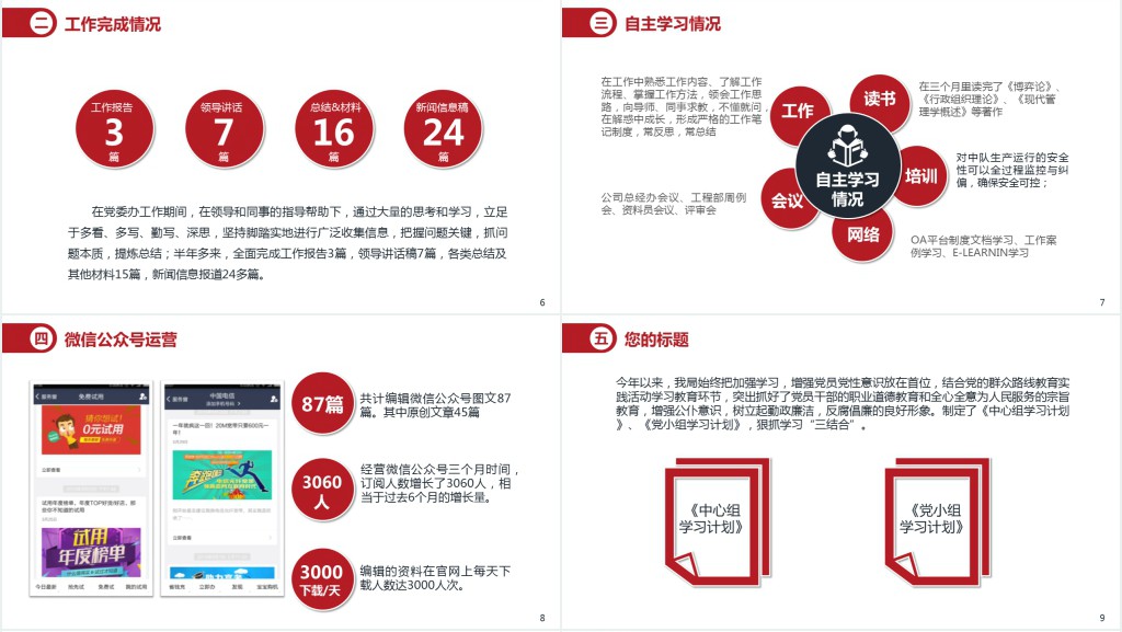 公司员工转正述职报告PPT模板 公司员工转正述职报告PPT模板