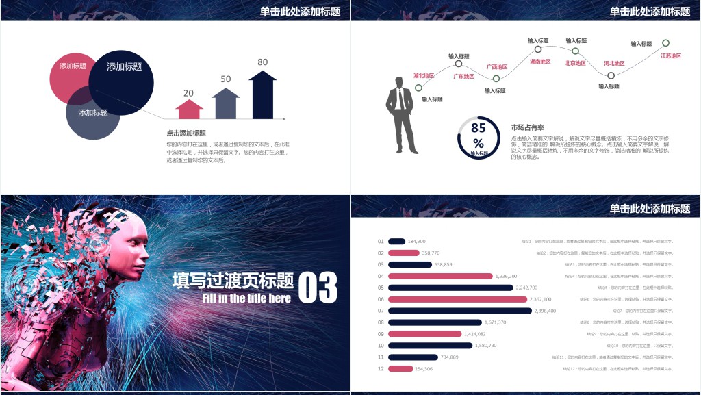 人工智能工作总结汇报PPT模板 人工智能工作总结汇报PPT模板