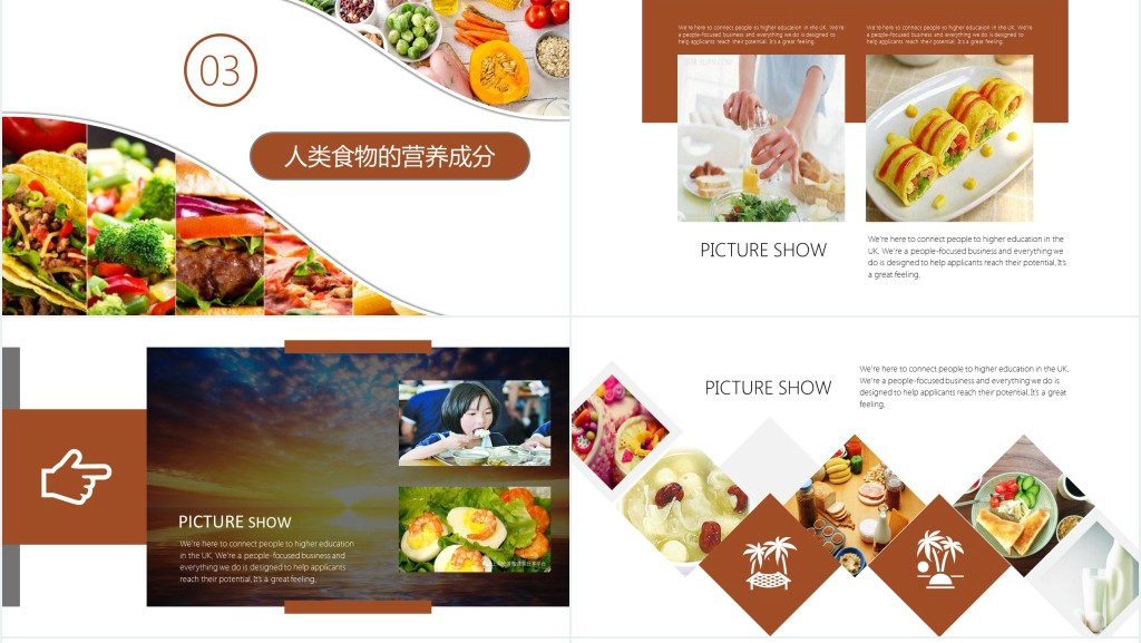 食物对人类的重要性PPT模板 食物对人类的重要性PPT模板