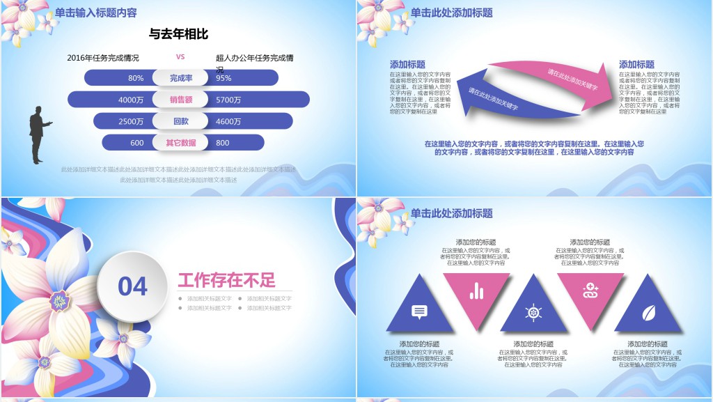 婚礼策划师年终工作总结PPT范本模板 婚礼策划师年终工作总结PPT范本模板