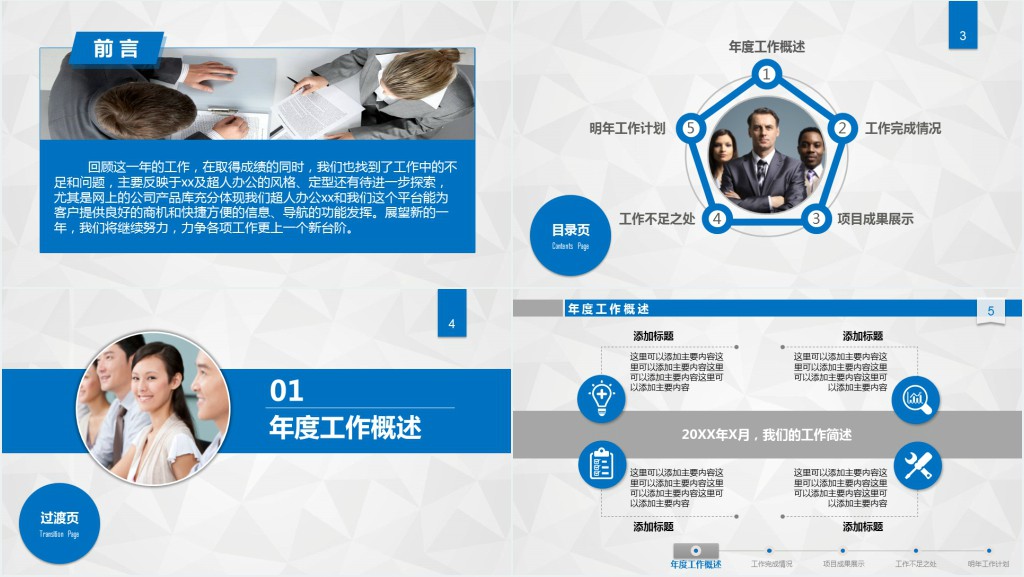 业务员个人年终总结PPT模板 业务员个人年终总结PPT模板