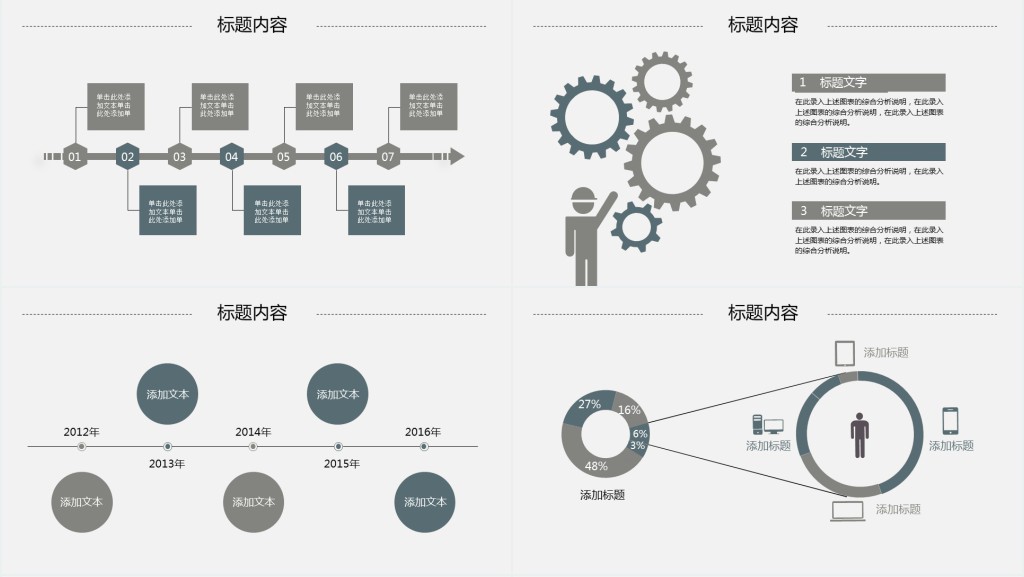 外贸业务员年终总结PPT模板