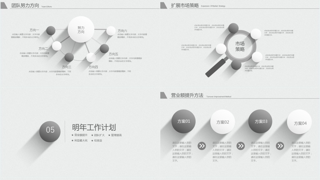 保安经理年度工作总结PPT模板 保安经理年度工作总结PPT模板