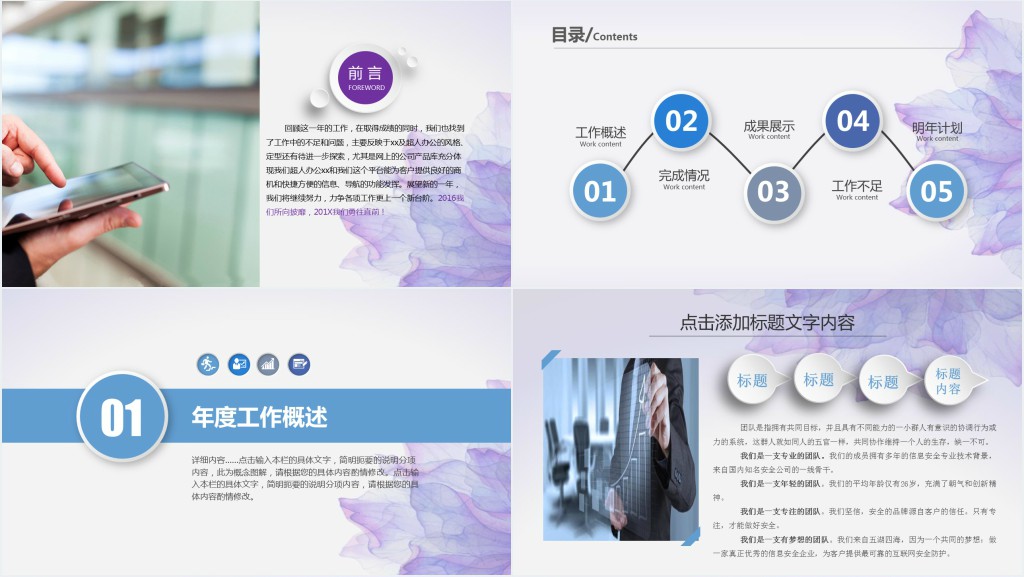 设计人员年度工作总结PPT模板 设计人员年度工作总结PPT模板