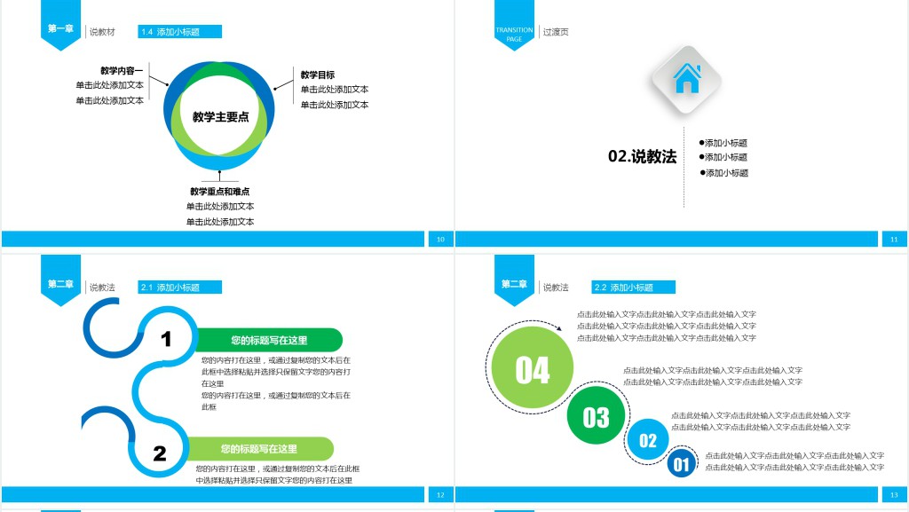初中教师实验教学说课PPT模板 初中教师实验教学说课PPT模板
