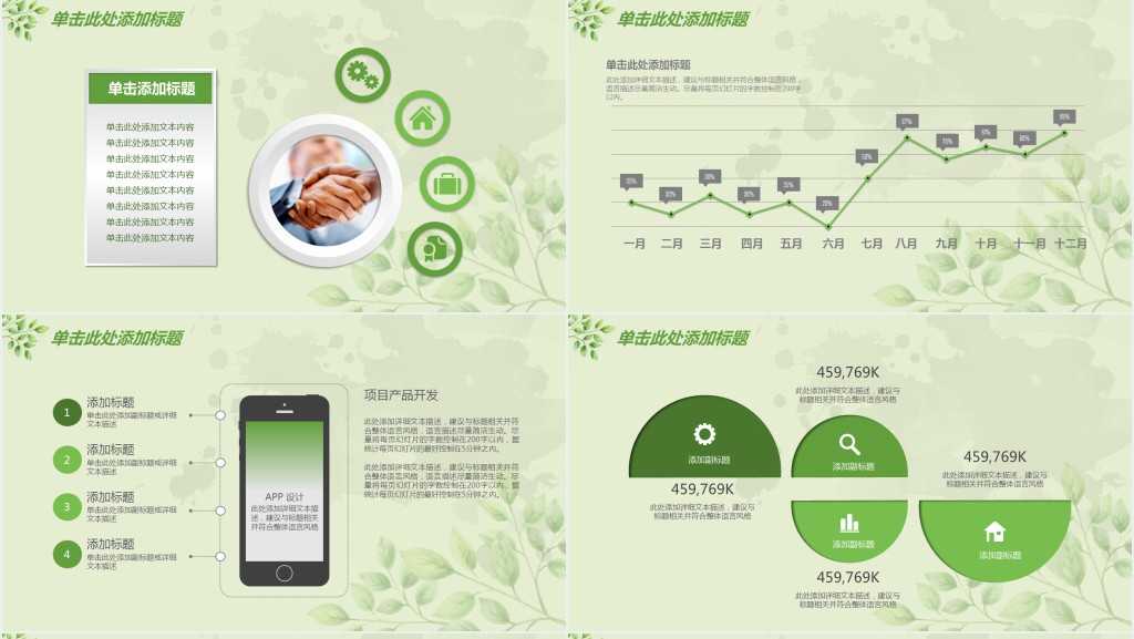绿城年终总结报告PPT模板 绿城年终总结报告PPT模板