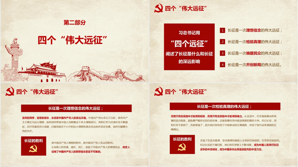 弘扬伟大长征精神重要讲话学习PPT 弘扬伟大长征精神重要讲话学习PPT
