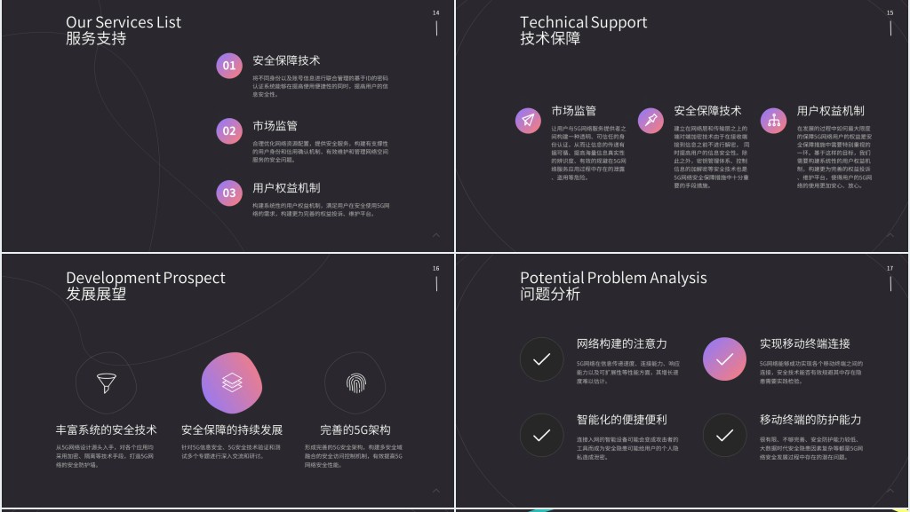 5G战略计划书PPT模板