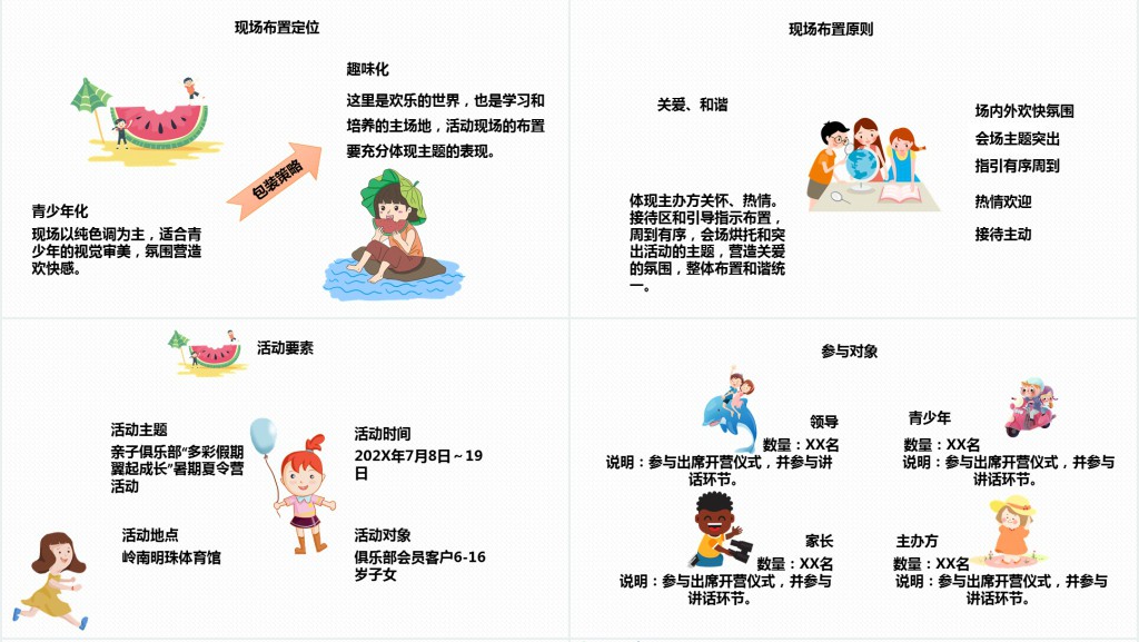 快乐暑假夏令营活动PPT模板 快乐暑假夏令营活动PPT模板