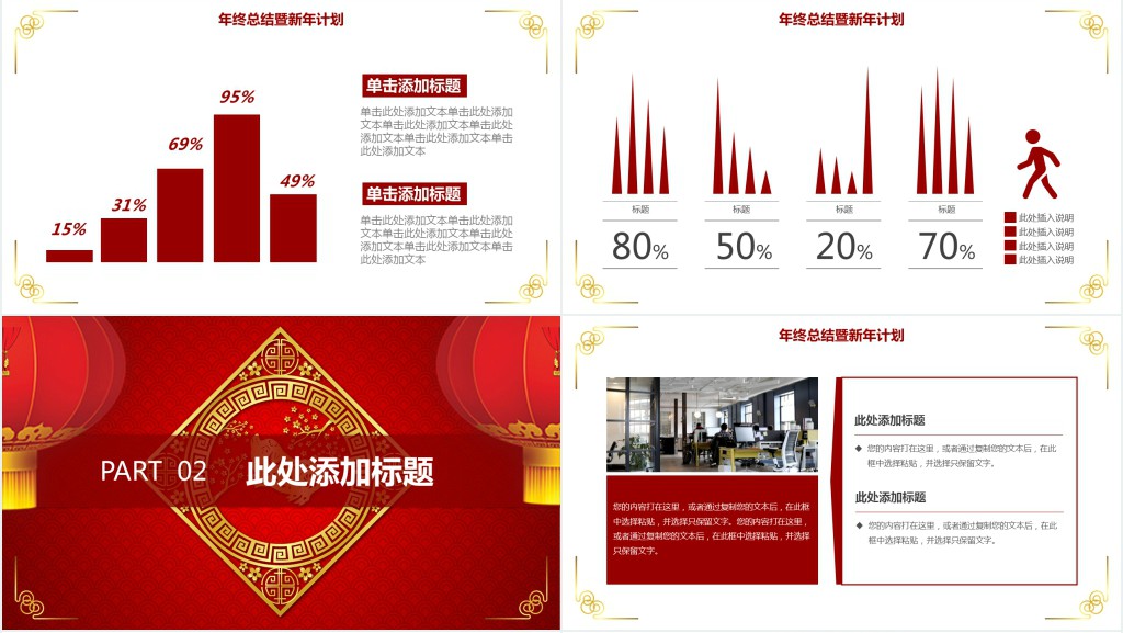 猪年年会工作总结演讲PPT模板 猪年年会工作总结演讲PPT模板