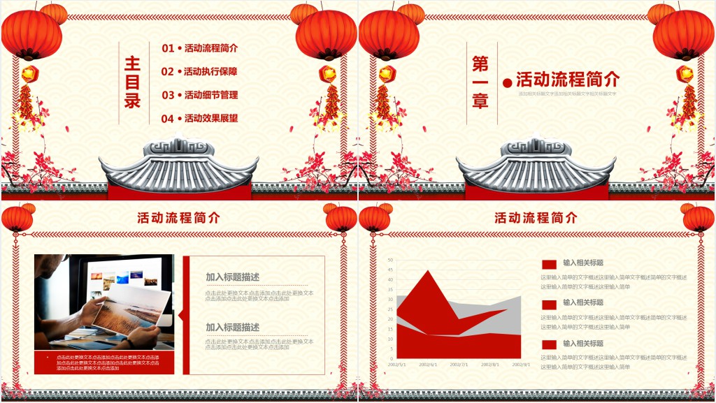 猪年最好的年会工作总结PPT模板