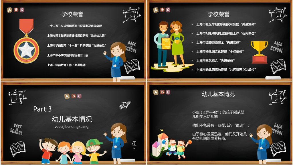 黑板风幼儿园小班新学期开学家长会PPT课件 黑板风幼儿园小班新学期开学家长会PPT课件