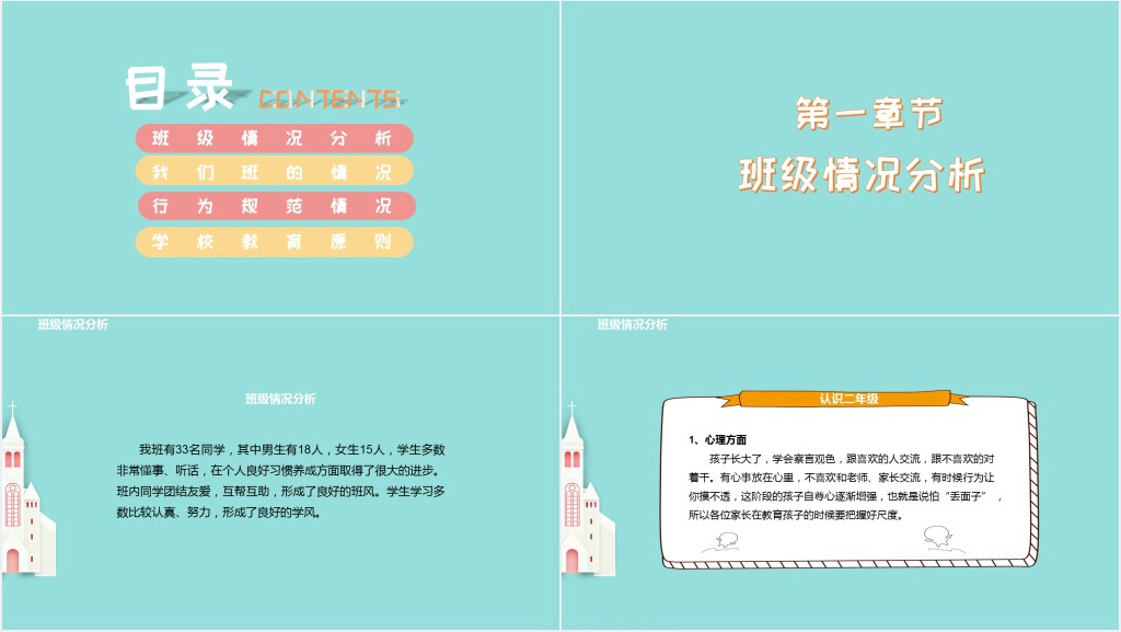 初二新学期班级家长会PPT模板 初二新学期班级家长会PPT模板
