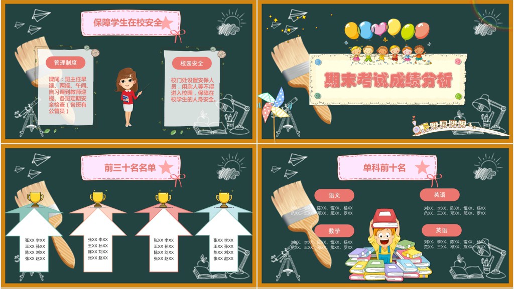 八年级期末家长会寒假总结PPT模板 八年级期末家长会寒假总结PPT模板