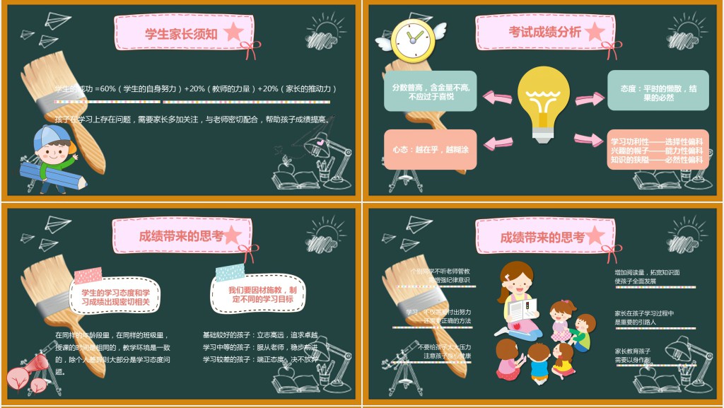 八年级期末家长会寒假总结PPT模板 八年级期末家长会寒假总结PPT模板