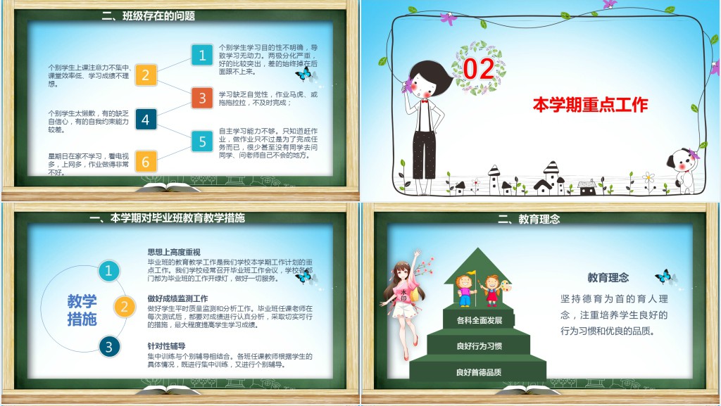 创意五年级上学期家长会PPT模板 创意五年级上学期家长会PPT模板