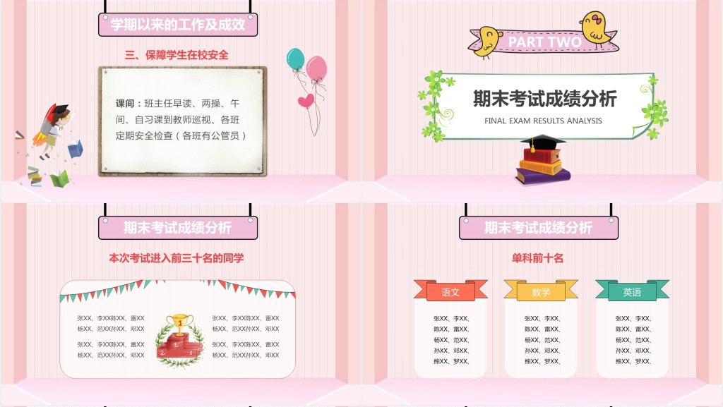 小学三年级寒假期末家长会PPT模板 小学三年级寒假期末家长会PPT模板