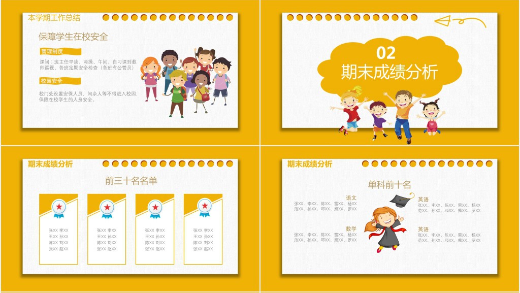 六年级学生期末考试家长会PPT模板 六年级学生期末考试家长会PPT模板