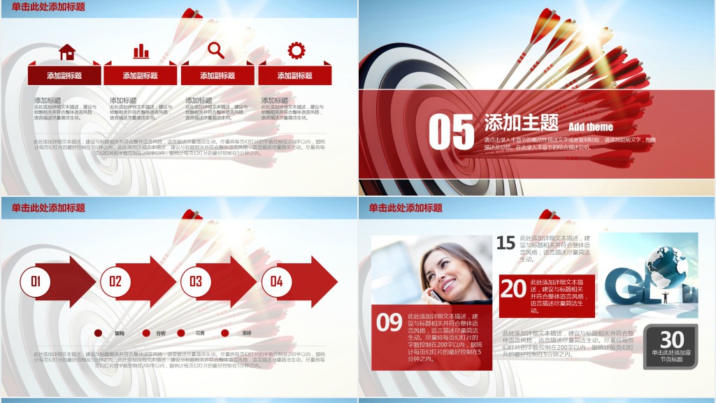 业绩结果分析报告PPT模板