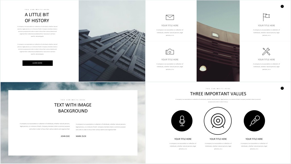 美国公司企业介绍英文介绍ppt模板