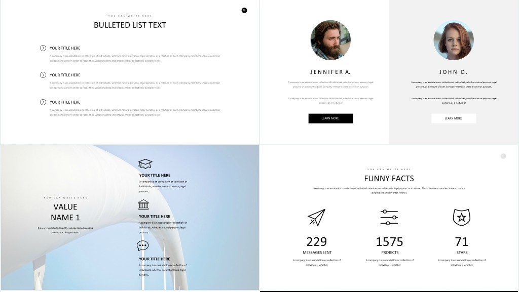 美国公司企业介绍英文介绍ppt模板