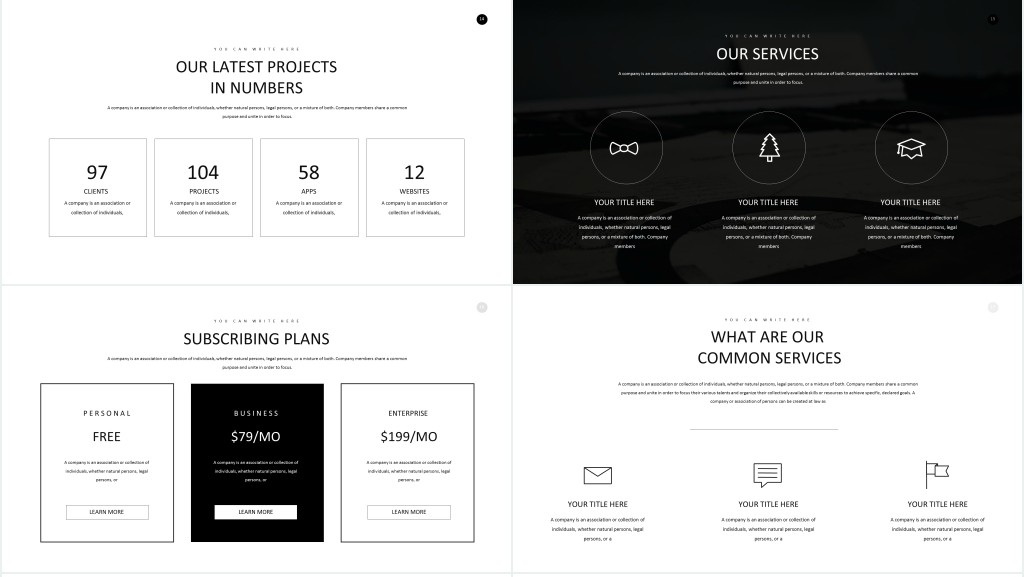 美国公司企业介绍英文介绍ppt模板