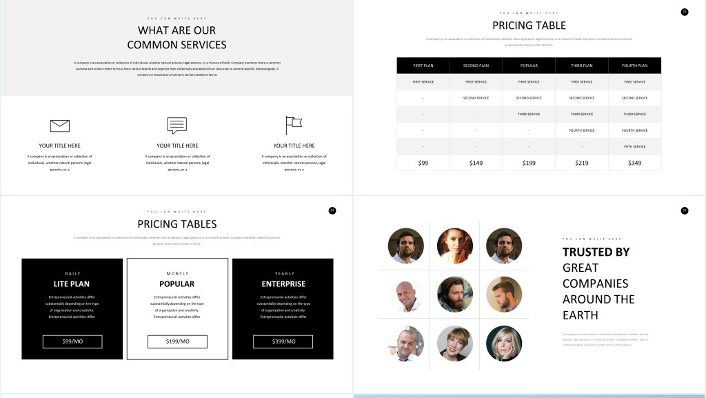 美国公司企业介绍英文介绍ppt模板