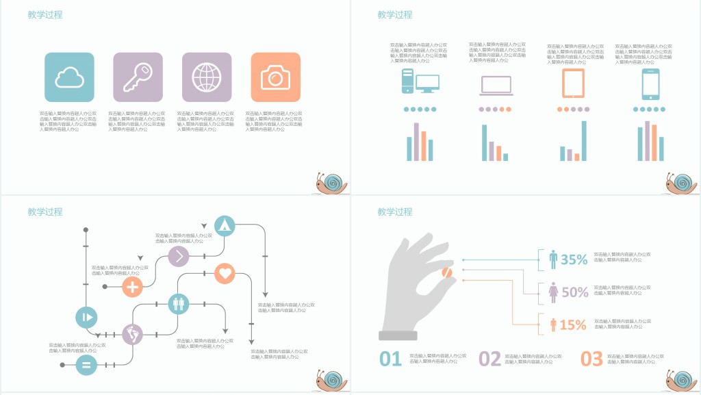 儿童卡通教育教学PPT模板