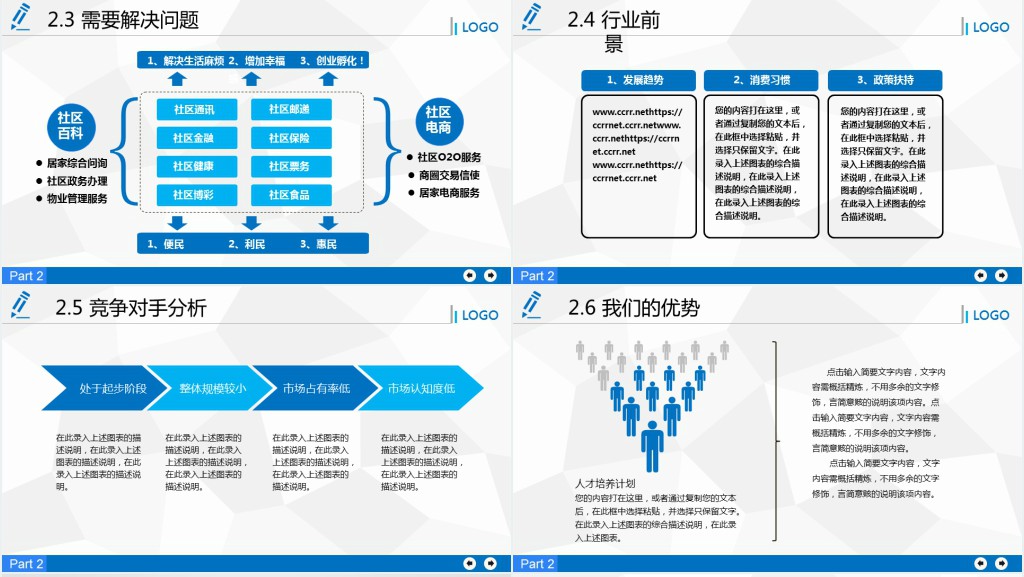 b2b平台商业计划书PPT模板 b2b平台商业计划书PPT模板