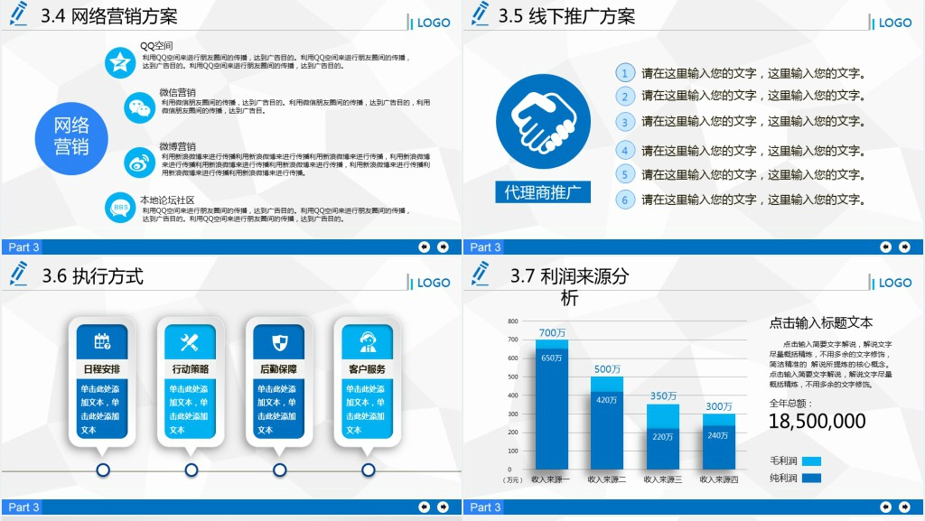 b2b平台商业计划书PPT模板 b2b平台商业计划书PPT模板