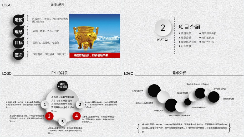 传媒融资商业计划书PPT模板 传媒融资商业计划书PPT模板