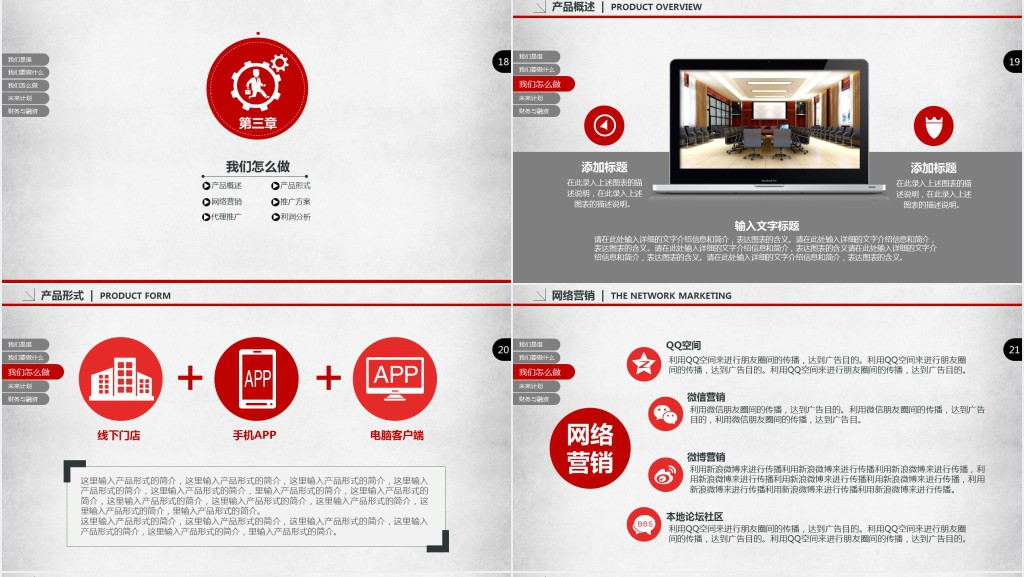 网红投资商业计划书PPT模板 网红投资商业计划书PPT模板