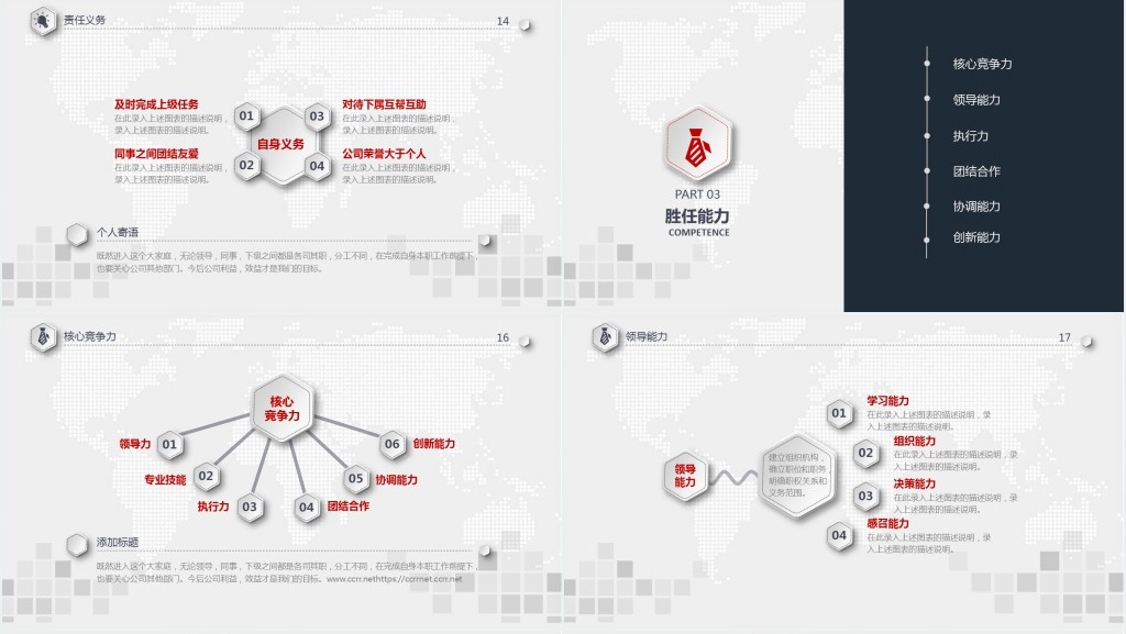 移动营业厅值班经理竞聘PPT模板