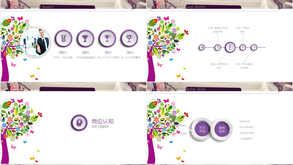 裱花师的竞聘求职PPT模板