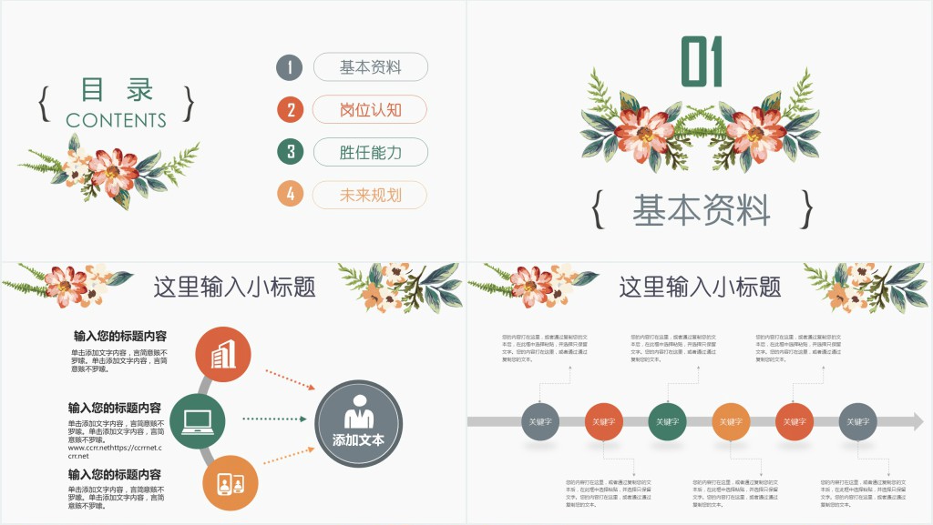 婚礼策划师岗位竞聘PPT模板