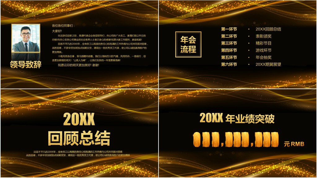 电竞娱乐公司年会颁奖典礼PPT模板 电竞娱乐公司年会颁奖典礼PPT模板
