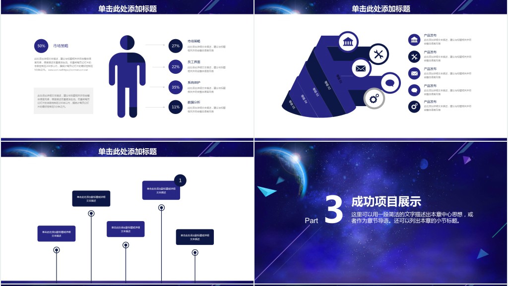蓝色it工作汇报年终总结PPT模板 蓝色it工作汇报年终总结PPT模板