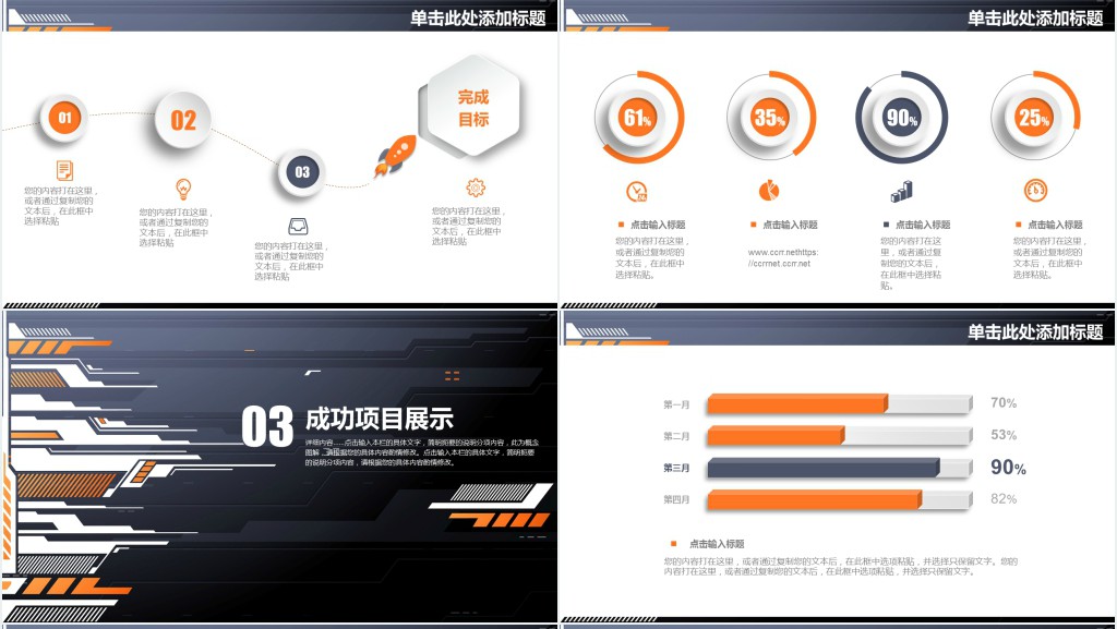 工业科技工作汇报PPT模板