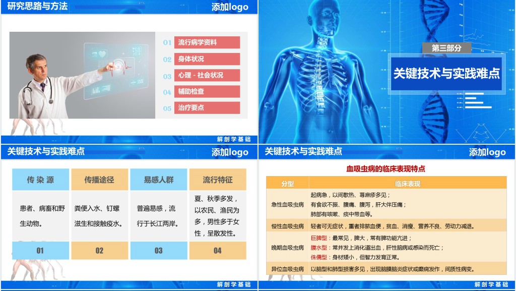 解剖学专业研究生答辩PPT模板 解剖学专业研究生答辩PPT模板