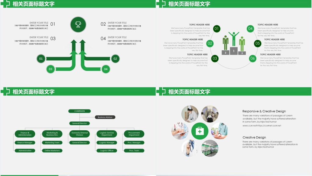 医院护理部年度报告PPT模板