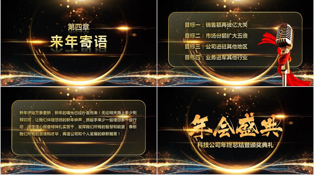 科技公司年会策划PPT模板 科技公司年会策划PPT模板