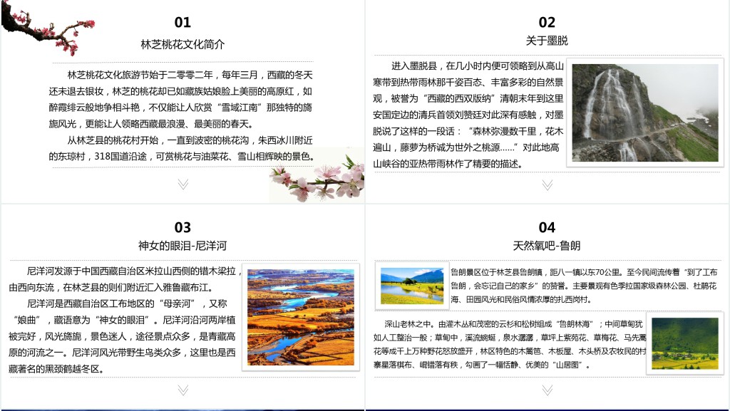 西藏旅游相册PPT模板 西藏旅游相册PPT模板