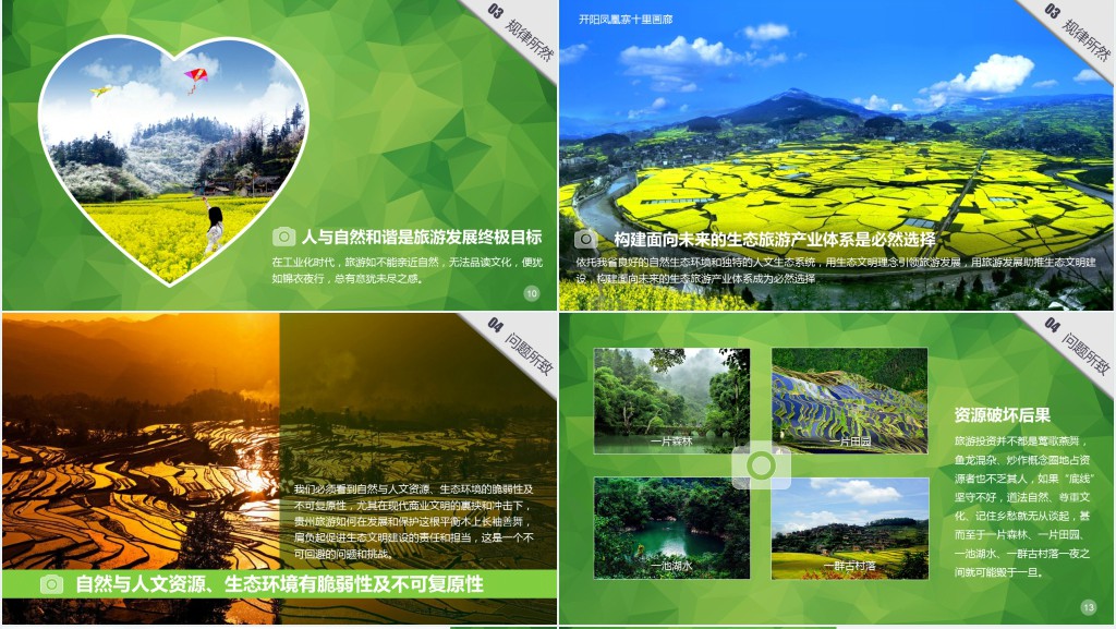 介绍贵州旅游景点的PPT模板 介绍贵州旅游景点的PPT模板