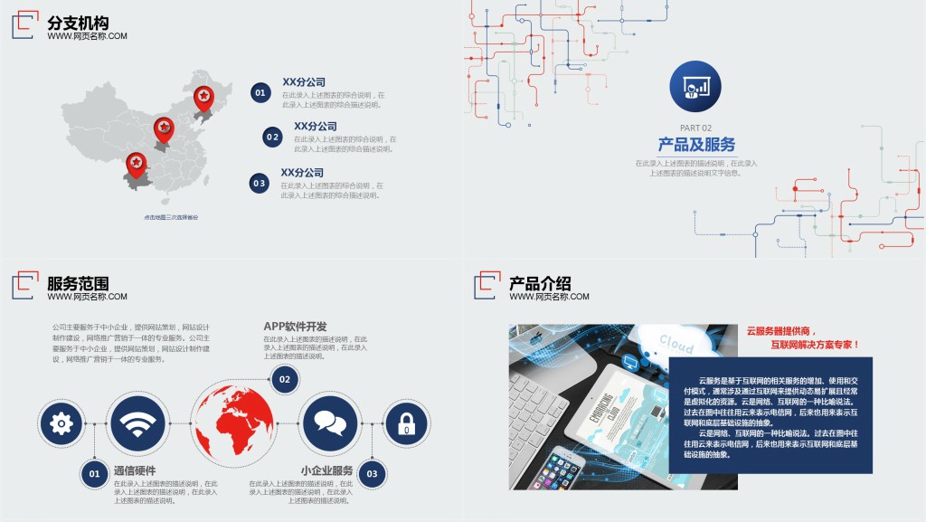 给政府的集团企业介绍PPT模板 给政府的集团企业介绍PPT模板