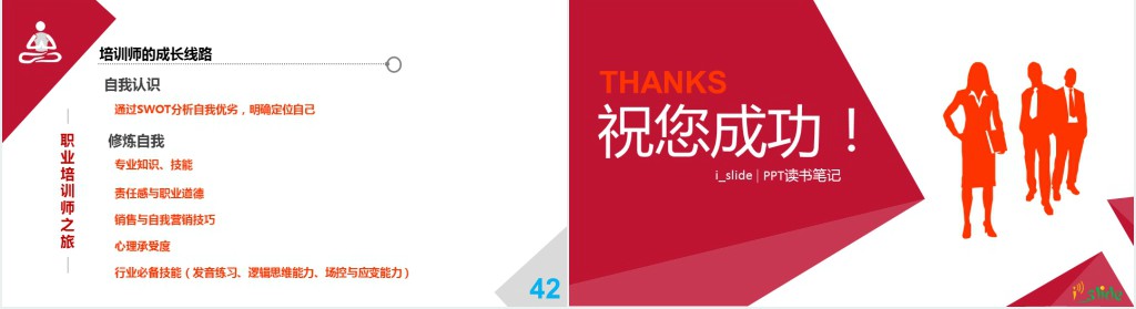 培训师成长手册PPT模板